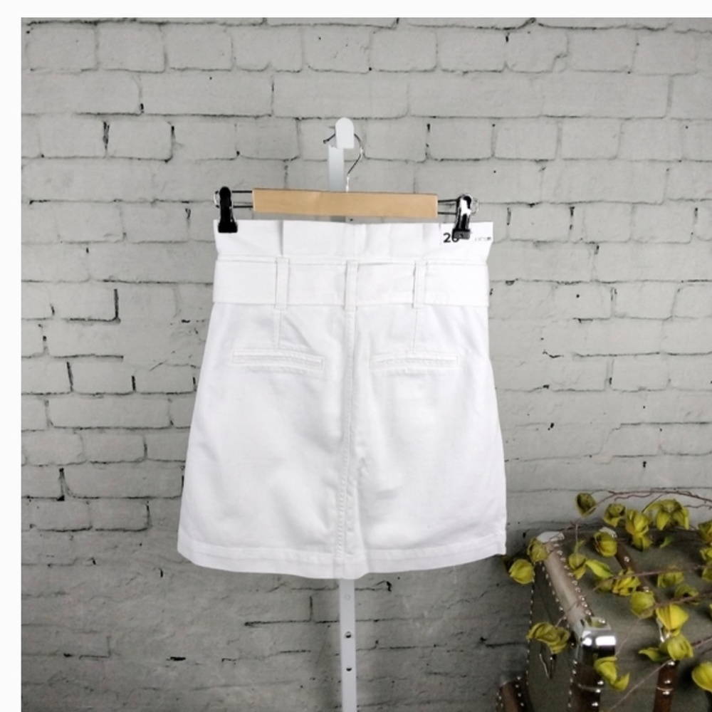 Joe's Jeans Calypso Paperbag Denim Skirt White - Picture 3 of 3